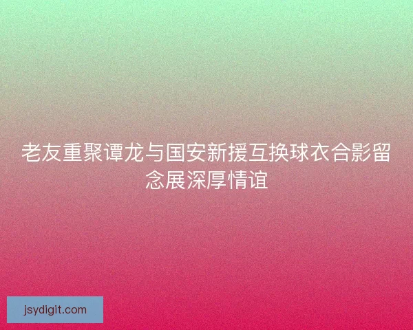 老友重聚谭龙与国安新援互换球衣合影留念展深厚情谊